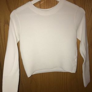 White crop top